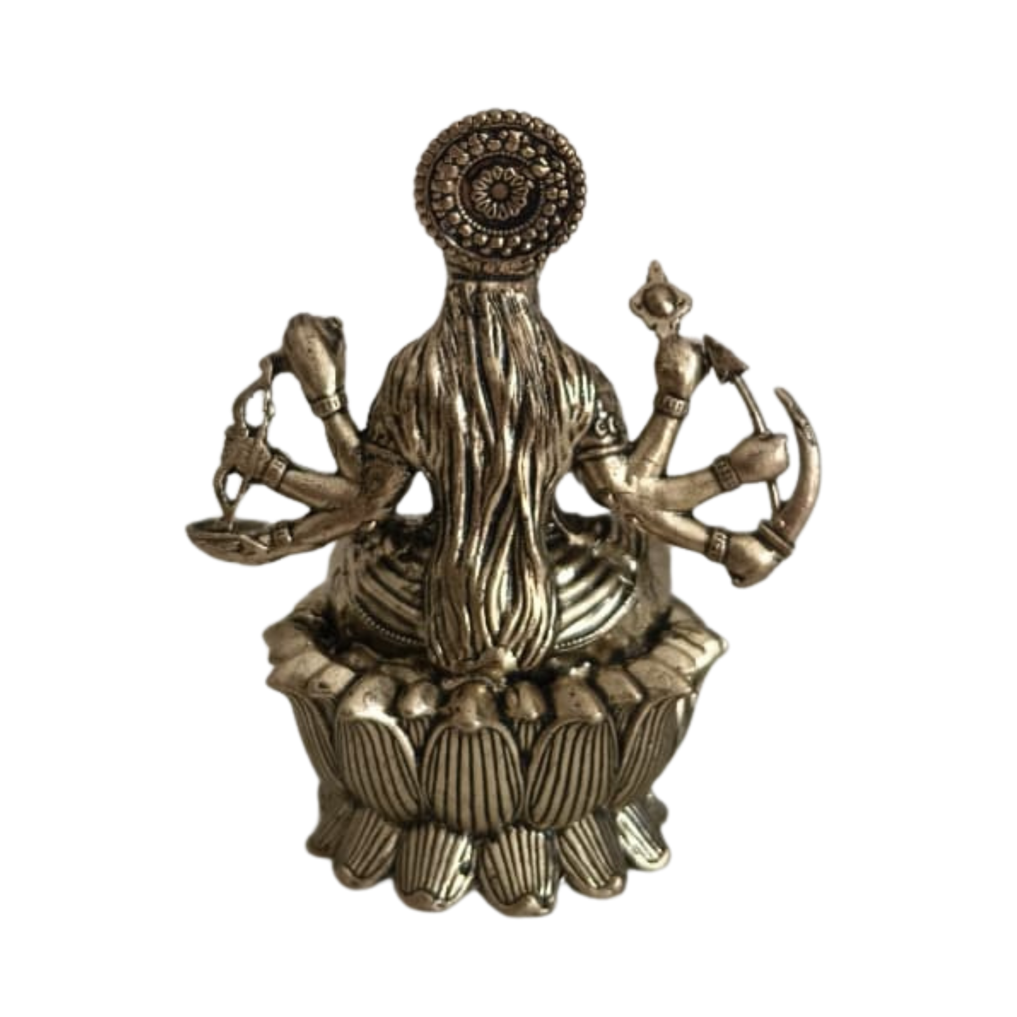Majestic Durga Devi Brass Idol – Divine Embodiment of Strength and Protection