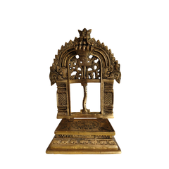 Intricately Carved Brass Prabhavali (Deity Arch)