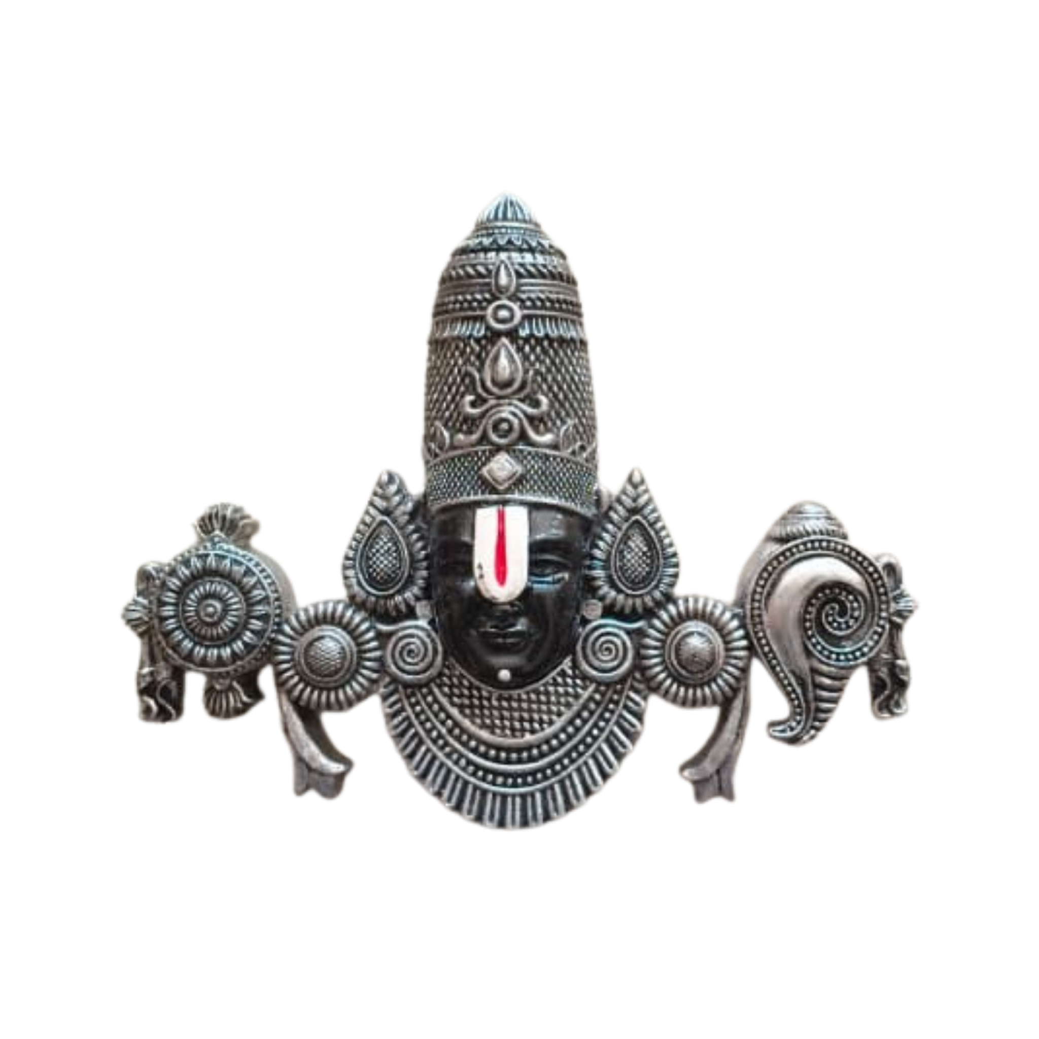 Intricately Carved Tirupati Balaji Swamy Face Wall Hanging