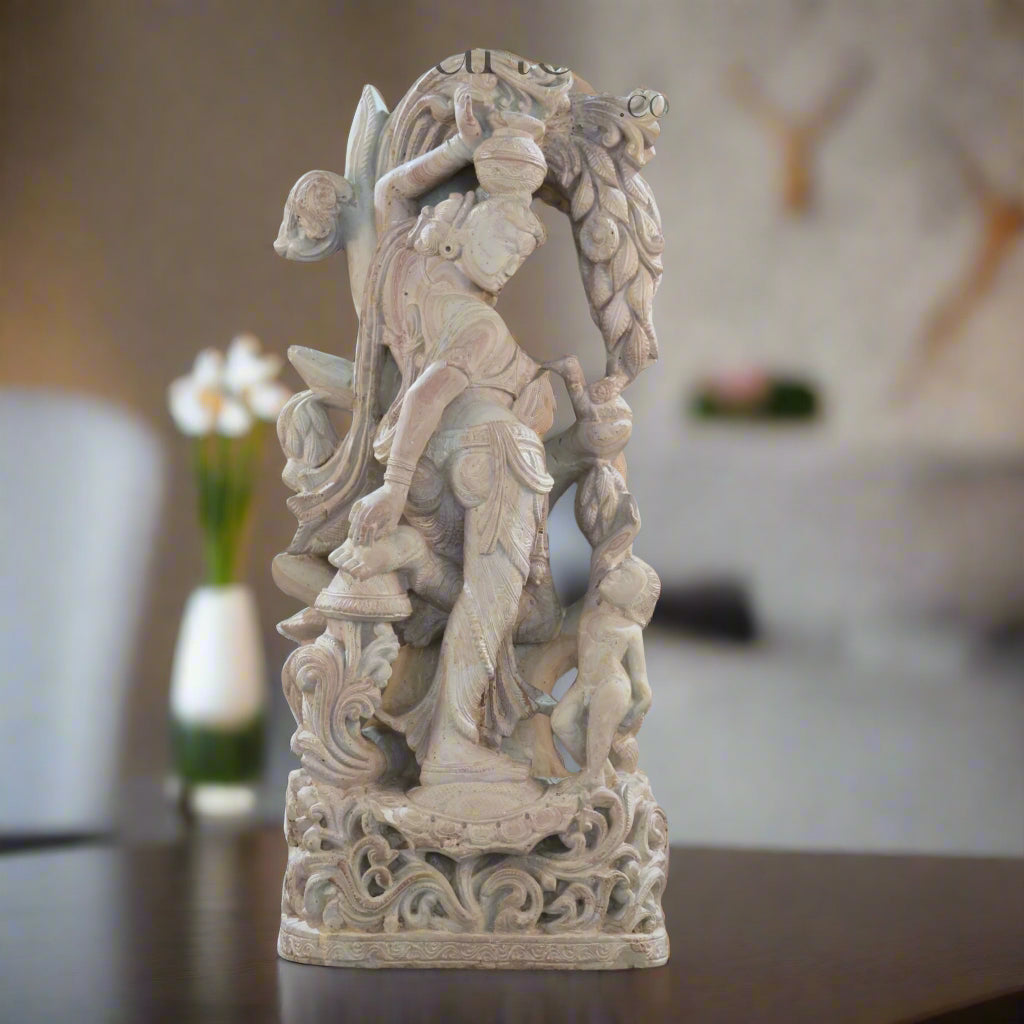 Ellora Lady Sculpture – Inspired by Ancient Indian Art
