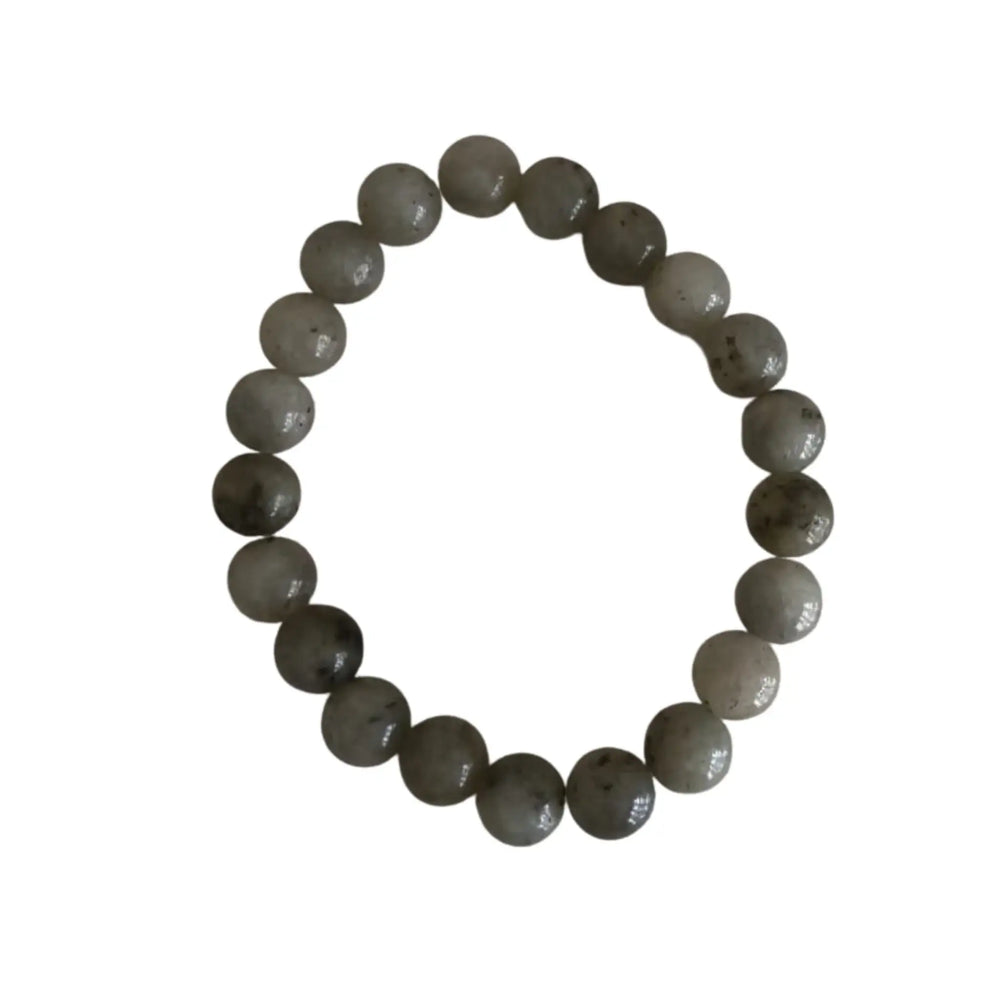 Natural Labradorite Stone Crystal Bracelet – Energy Healing Beaded Bracelet   Fashion
