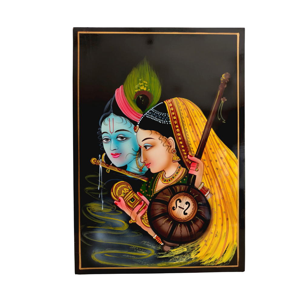 Eternal Melody of Radha Krishna – Nirmal Painting   Paintings