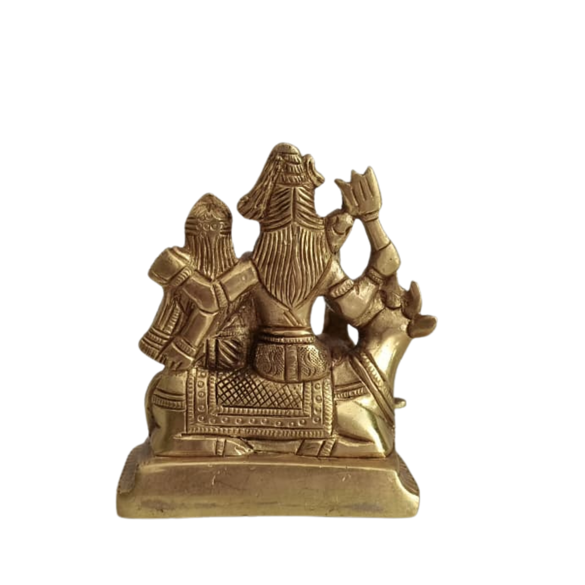 Brass Shiva Parivar on Nandi – Divine Family Idol for Conjugal Harmony and Auspiciousness