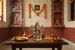 Brass Ganesha Sculpture: Symbol of Prosperity, Intellect, and Protection   Brass Ware