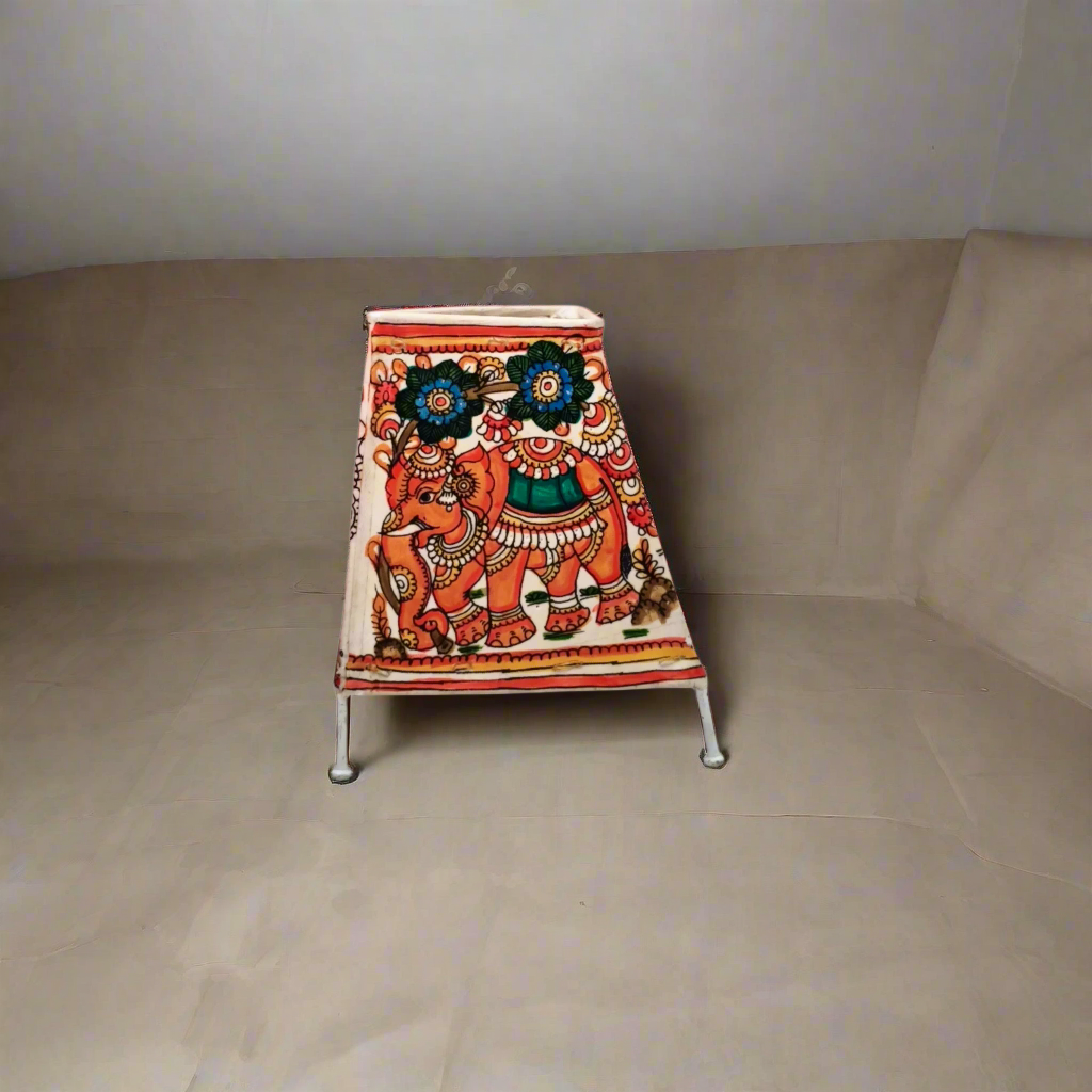 Blooming Majesty – Elephant Leather Puppetry Artwork  | Bed Lamp