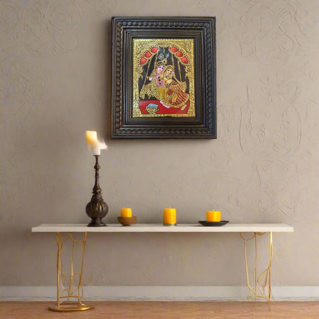 Radha Krishna – Classic Thanjavur Artistic Elegance