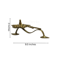 Bronze Floral Harathi Stand – Perfect for Daily Rituals & Festive Poojas