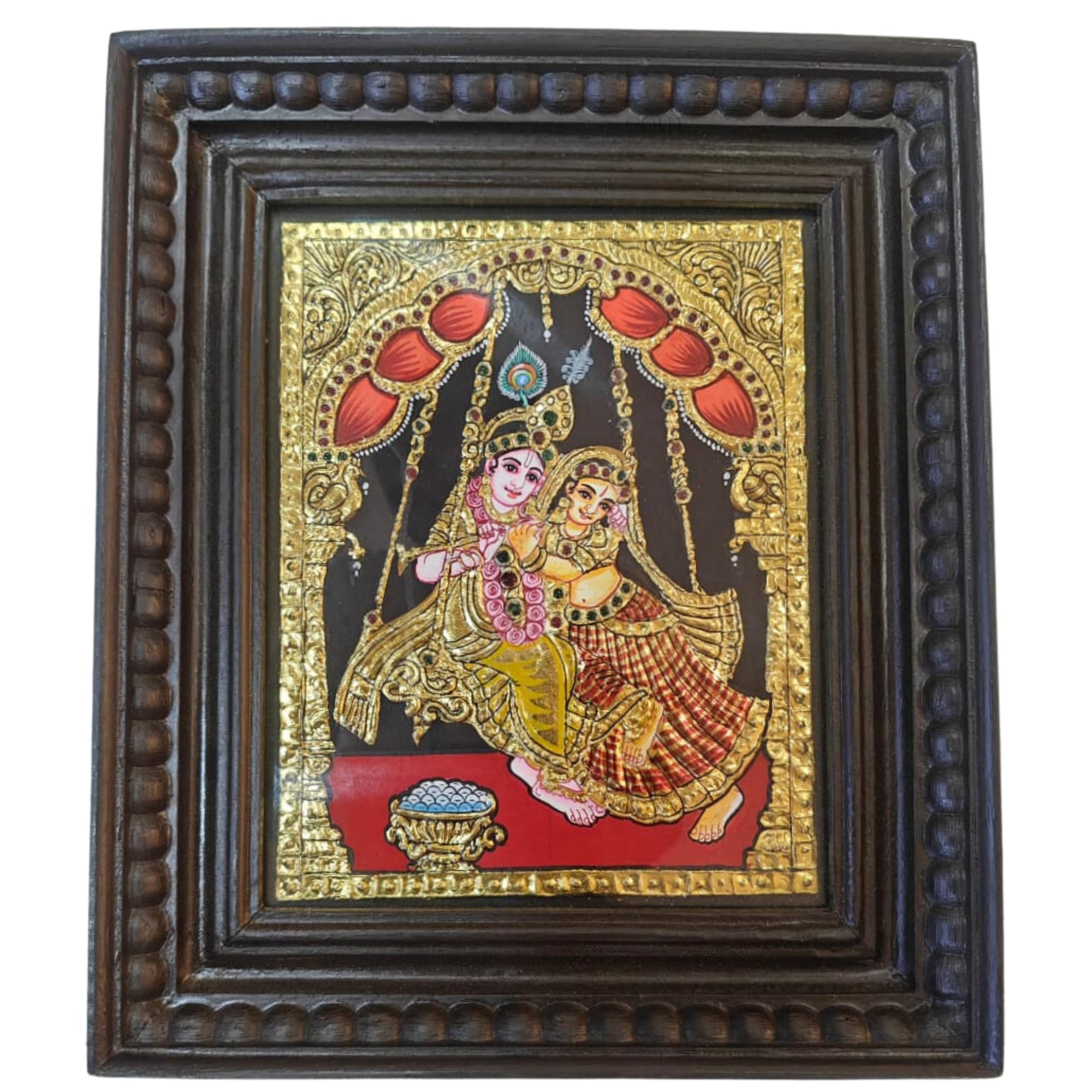 Radha Krishna – Classic Thanjavur Artistic Elegance