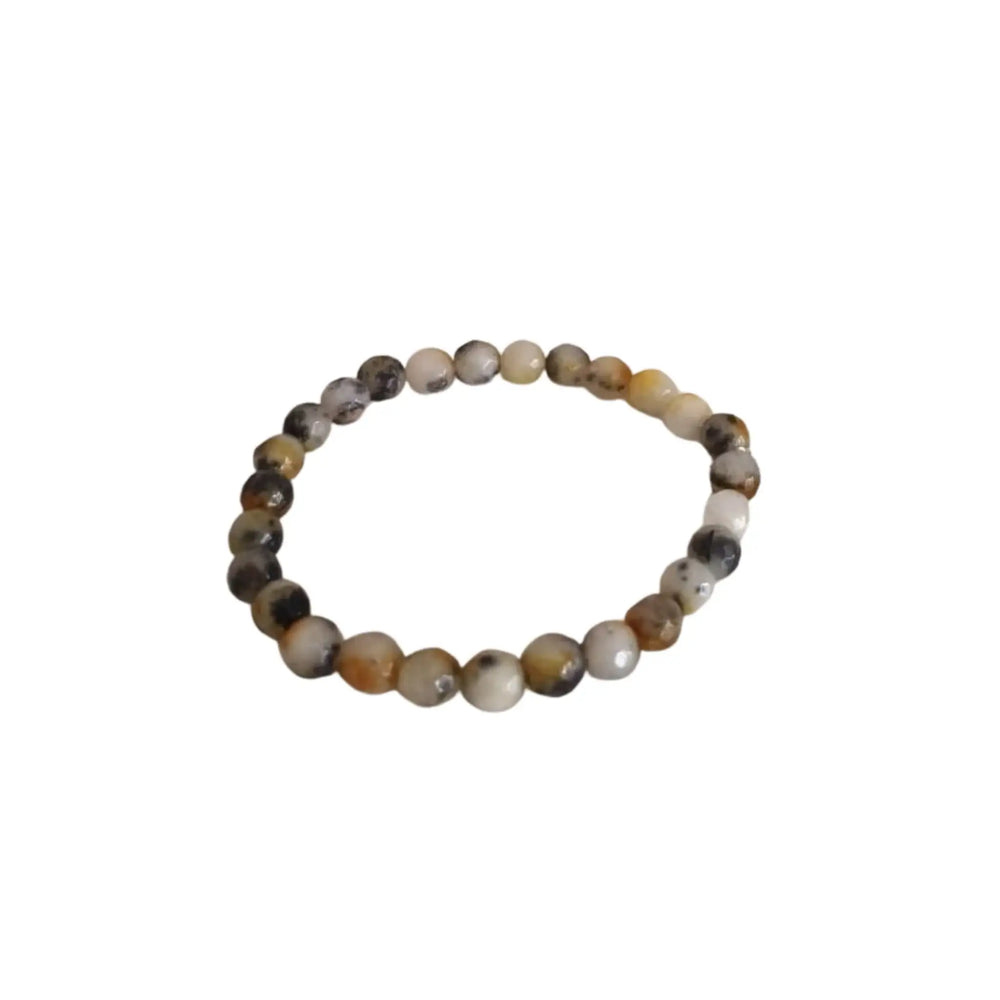 Multi-Color Gemstone Beaded Stretch Bracelet   Fashion