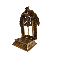 Intricately Carved Brass Prabhavali (Deity Arch)