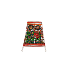 Sacred Elephant with Floral Motifs – Leather Shadow Art | Bed Lamp