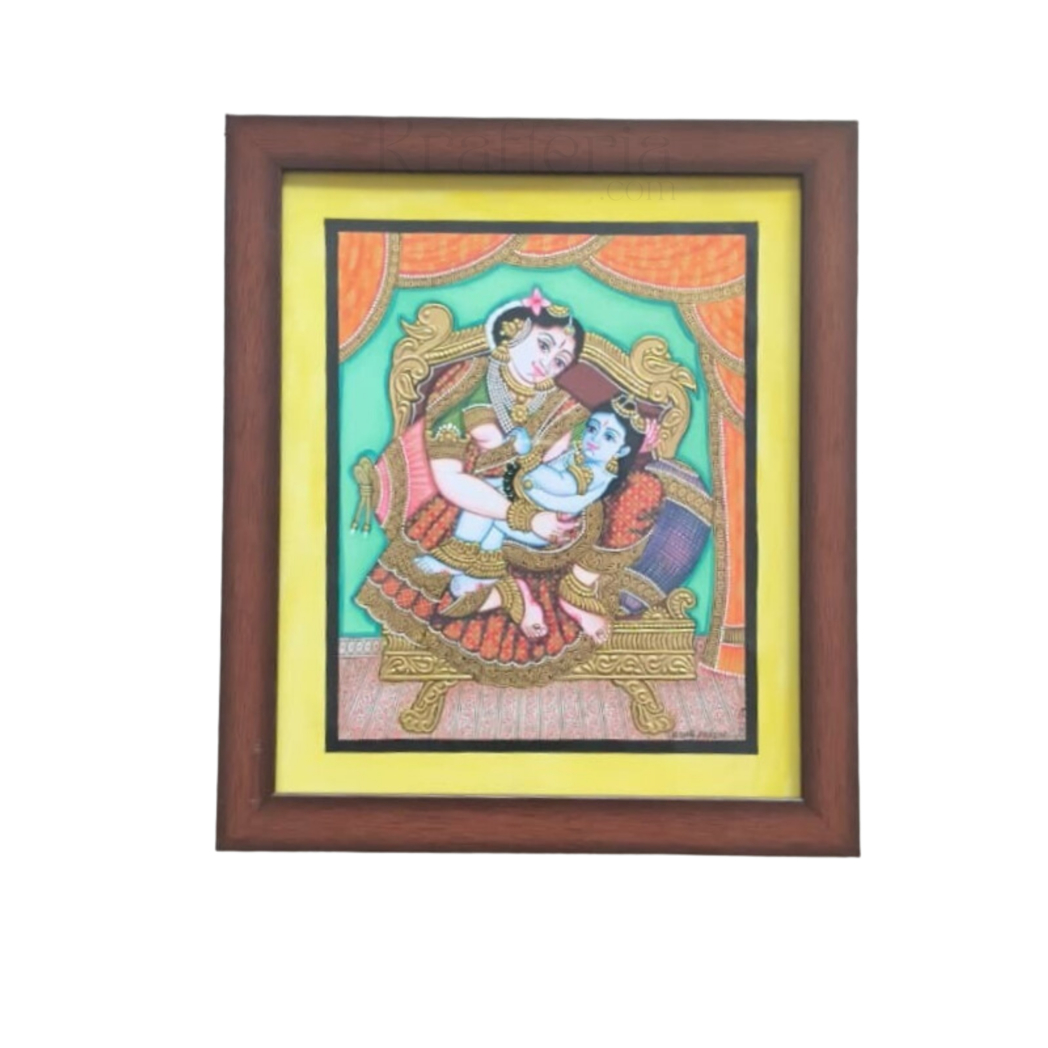 Mysore Yashodha With Krishna Painting