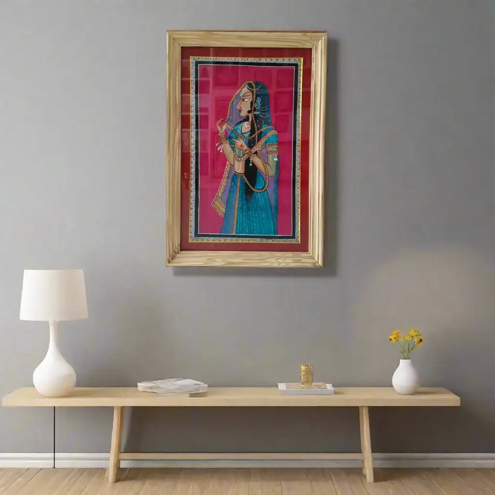 Glimpse of the Princess Miniature Art   Paintings