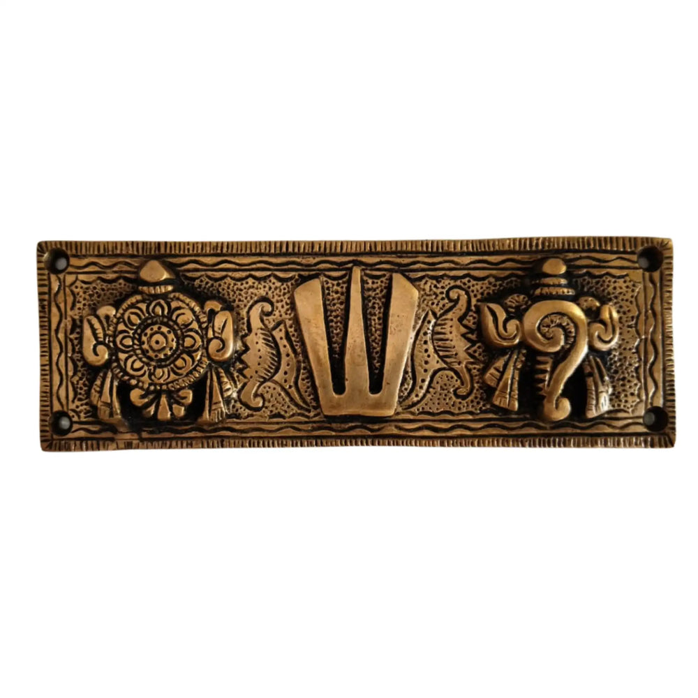 Brass Balaji Namalu Wall Hanging (Namam/Tilak)   Brass Ware
