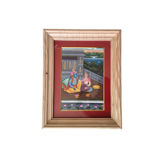 The Divine Couple - Radha and Krishna at Leisure Painting