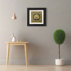 Regal Peacock Tapestry Miniature Painting