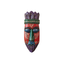 Hand-Painted Human Face Mask Wall Hanging | Artistic Home Accent