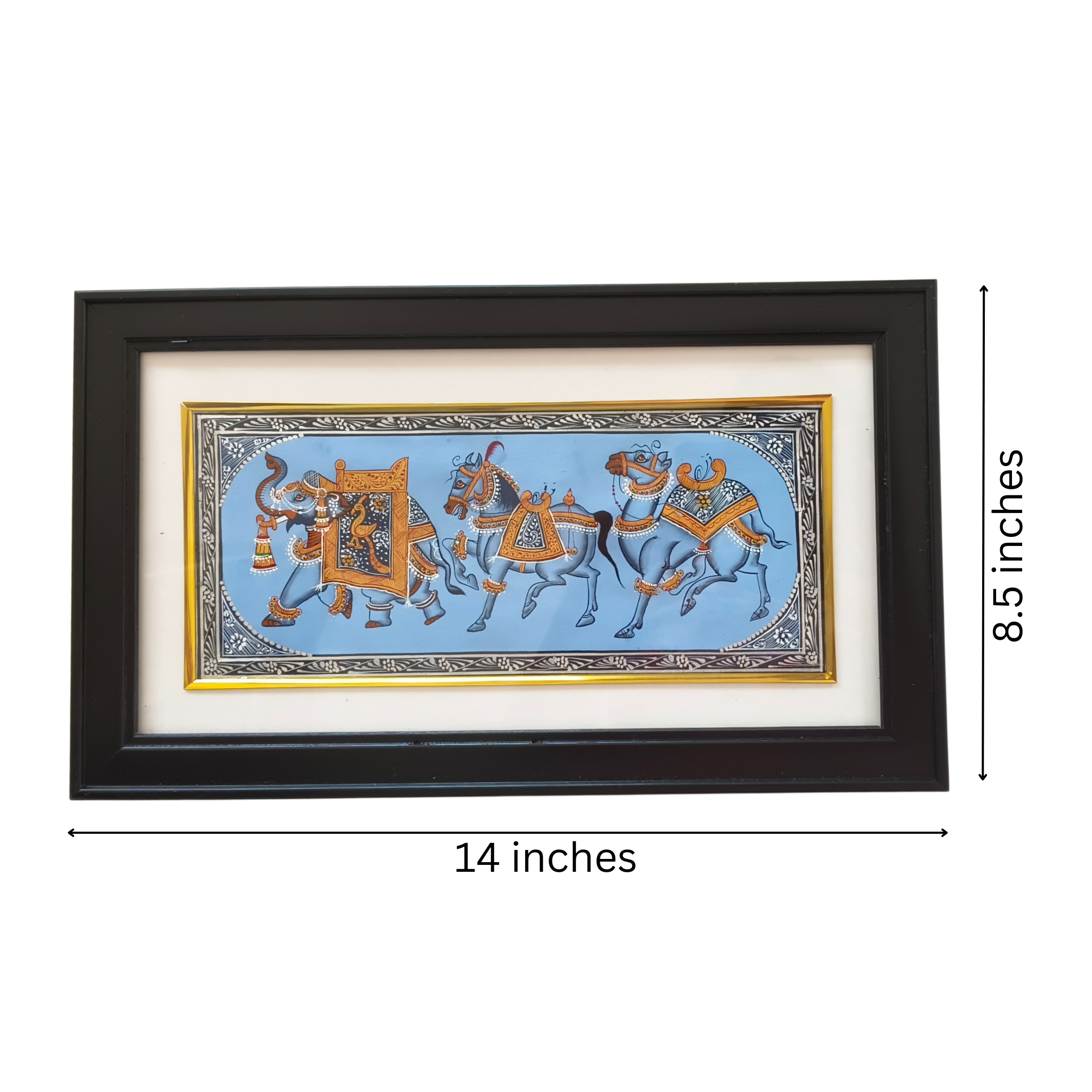 Maharaja's Procession - An Enthralling MiniaturePaiting