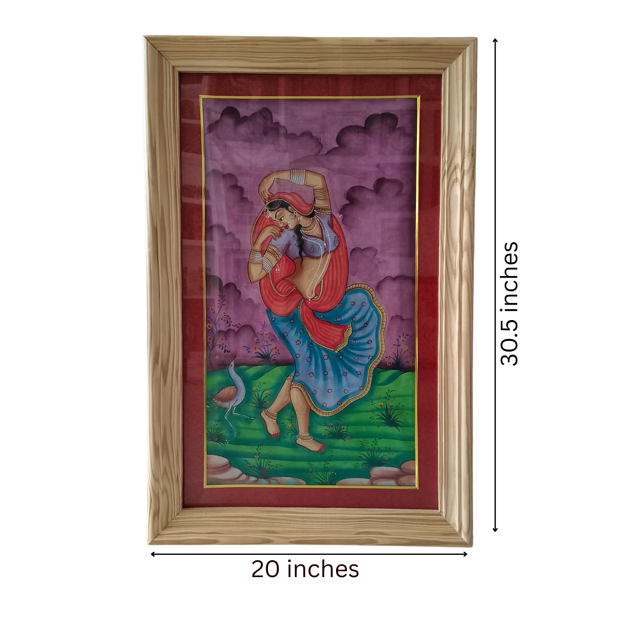 Dancing Gopika Miniature Painting