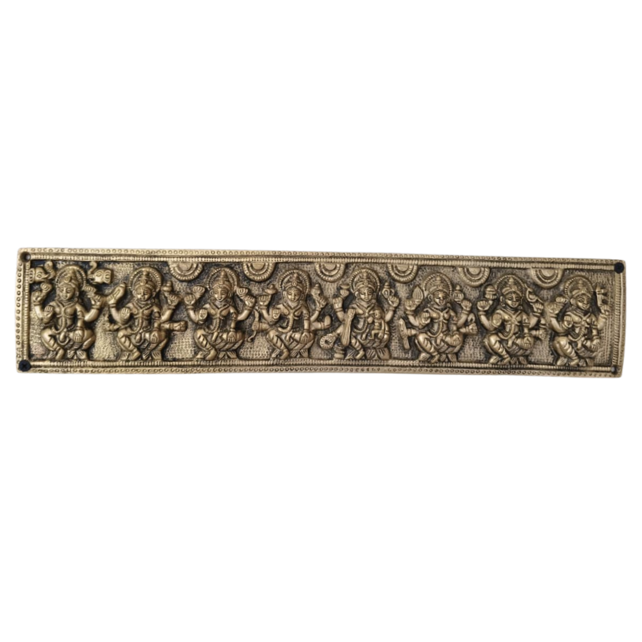 Exquisite Brass Ashta Lakshmi Wall Hanging - Eight Forms of Goddess Lakshmi