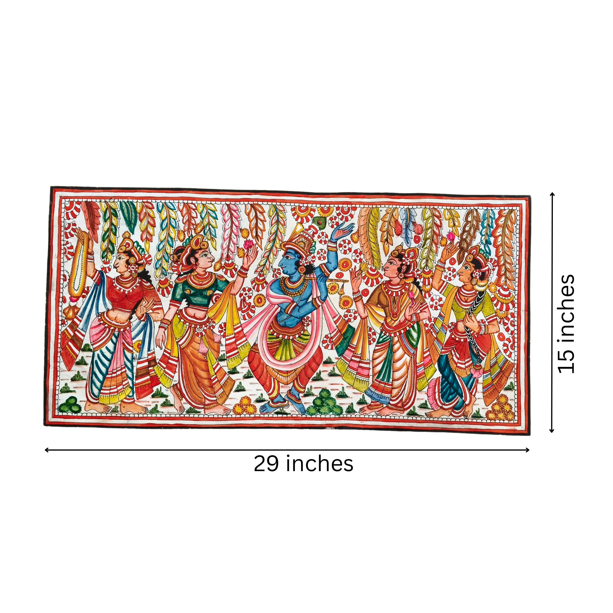 The Enchanting Dance of Krishna Art