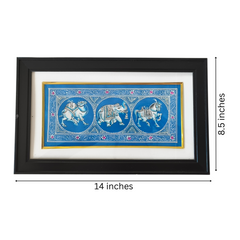 The Royal Procession - A Monochrome Miniature Painting