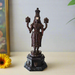 Devotional Rosewood Balaji Sculpture – Symbol of Protection & Prosperity