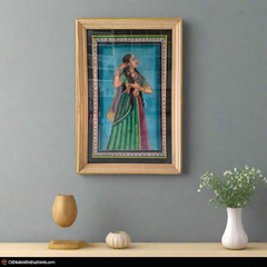 The Royal Beauty - A Hand-Painted Rajasthani Lady