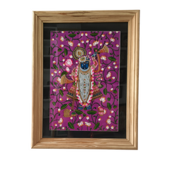 Lord Jagannath in a Lotus Grove Painting
