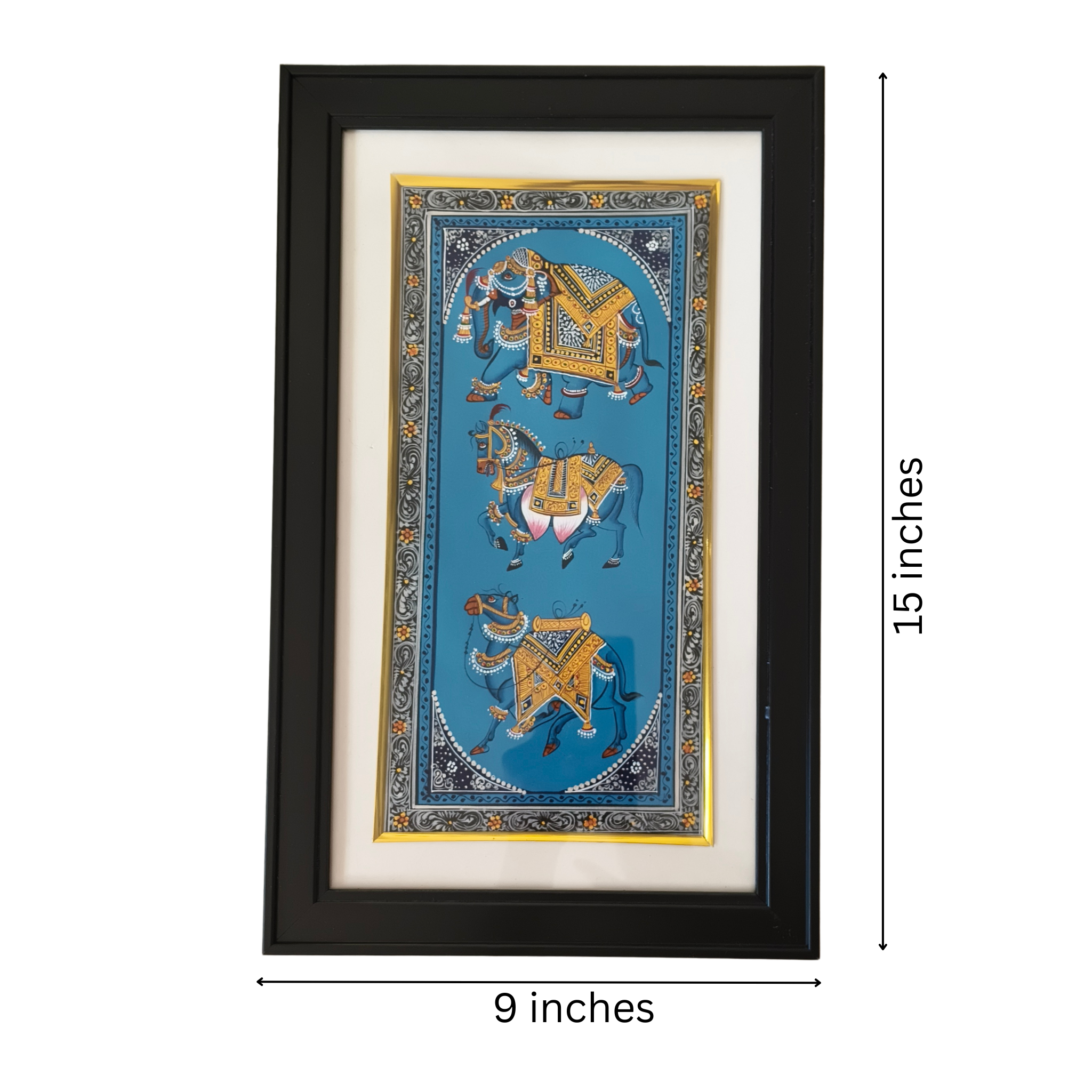 Mughal Style Miniature Art - Royal Procession Painting