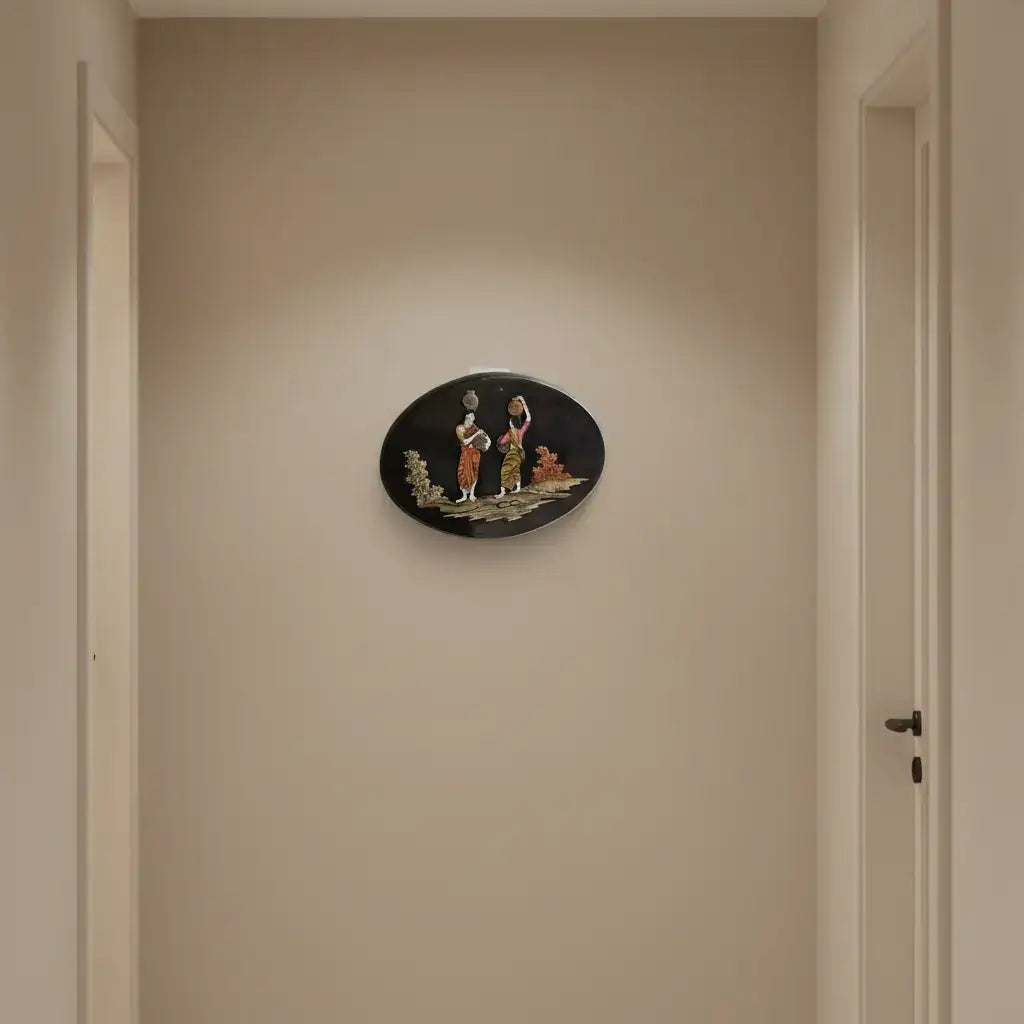 Rosewood Oval Frames with Inlay Work – Classic Wooden Art for Gifting   Inlay Art