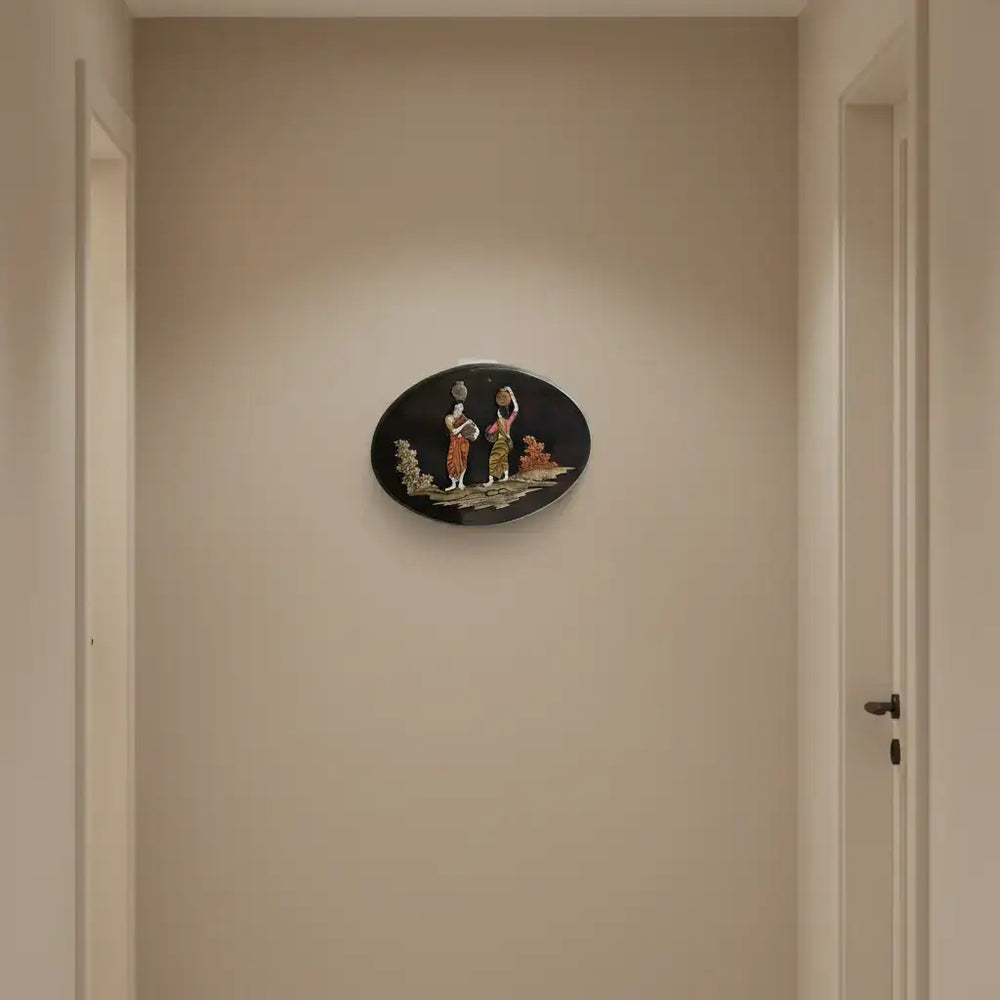 Rosewood Oval Frames with Inlay Work – Classic Wooden Art for Gifting   Inlay Art