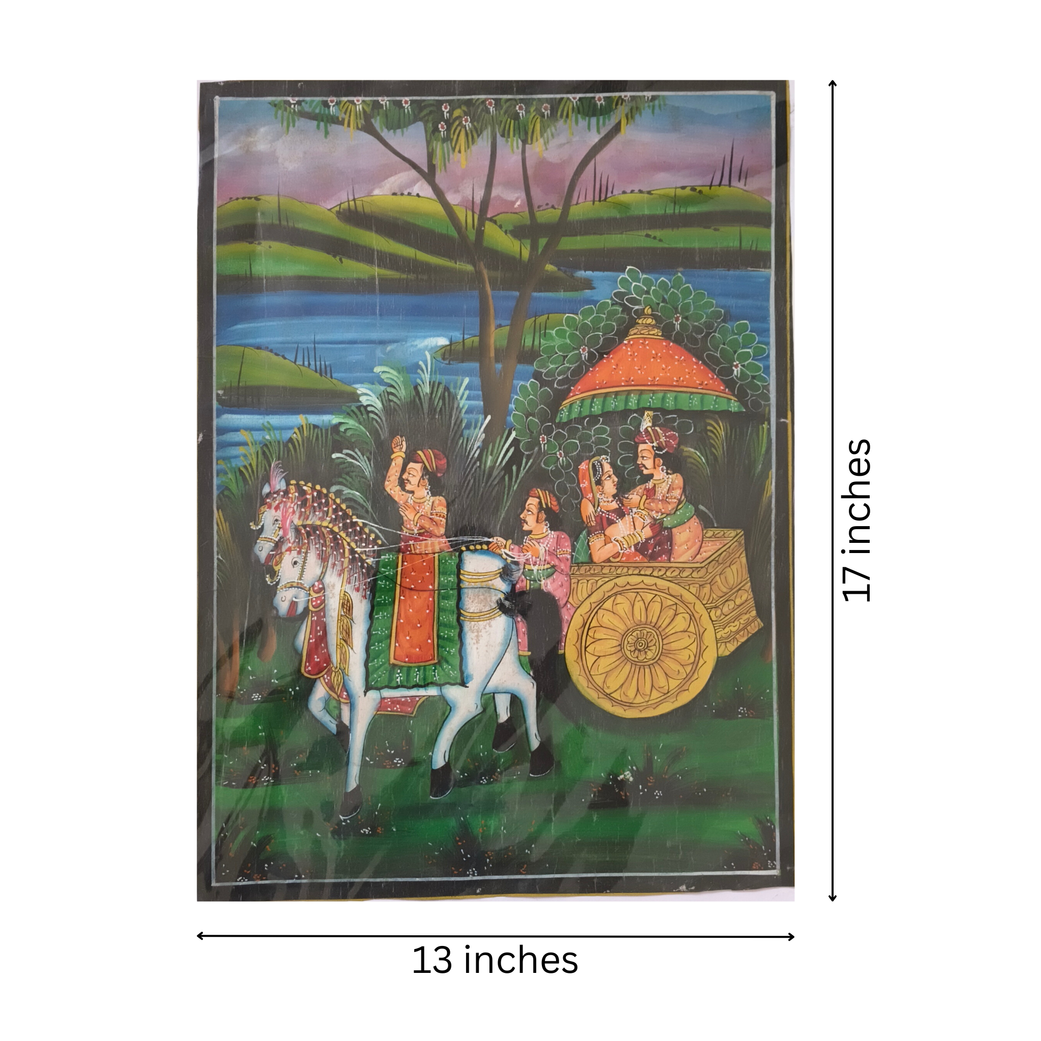 A Royal Couple in the Charito Miniature Painting