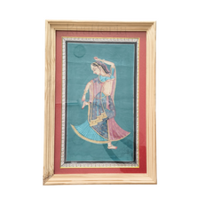 Graceful Radha - A Miniature Painting