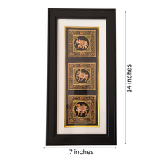 A  Trio of Royal Beasts in Miniature Painting
