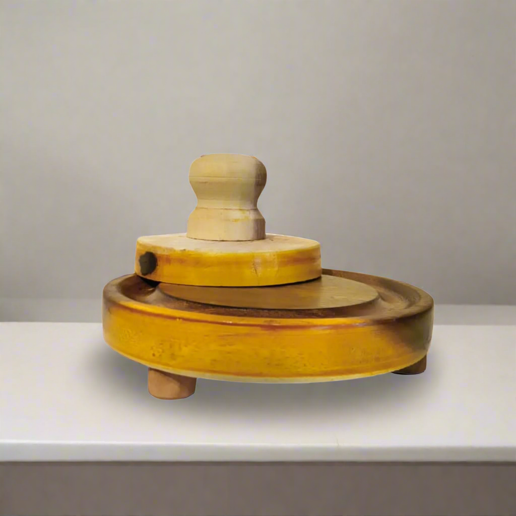 Etikoppaka Lacquerware Miniature Grinding  (Chakki) Toy