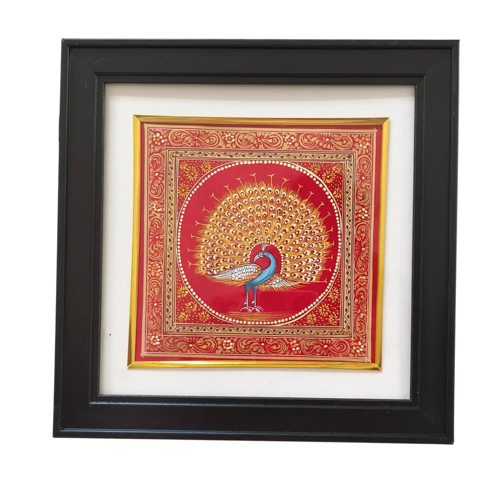 Miniature Marvel - The Peacock Painting   Paintings