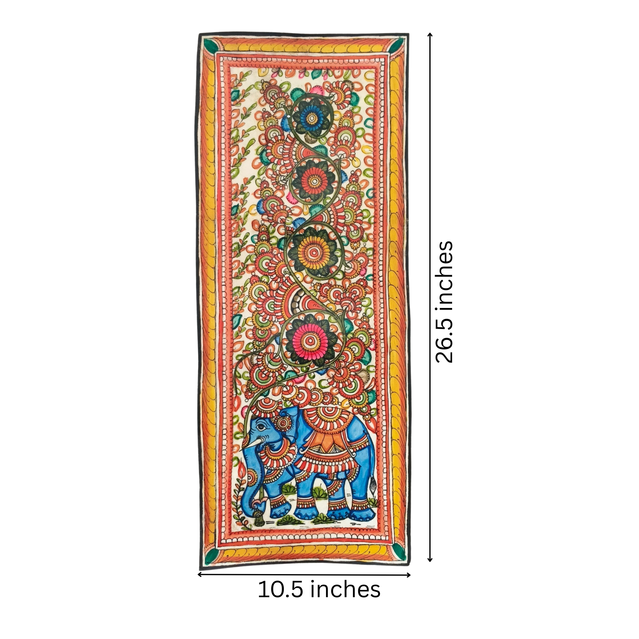 Royal Elegance on a Floral Path Leather Art