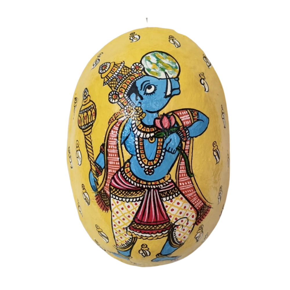 Hand-Painted Cheriyal Art Dashavataram Mask Set –  Vishnu Avatars Wall Decor   wall decor