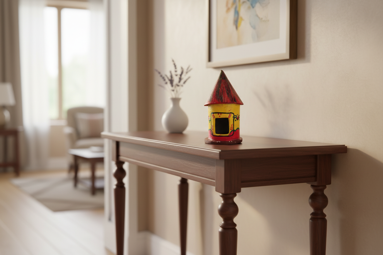 Rustic Charm - Handcrafted Kondapalli Village Hut   Kondapalli Lacquerware