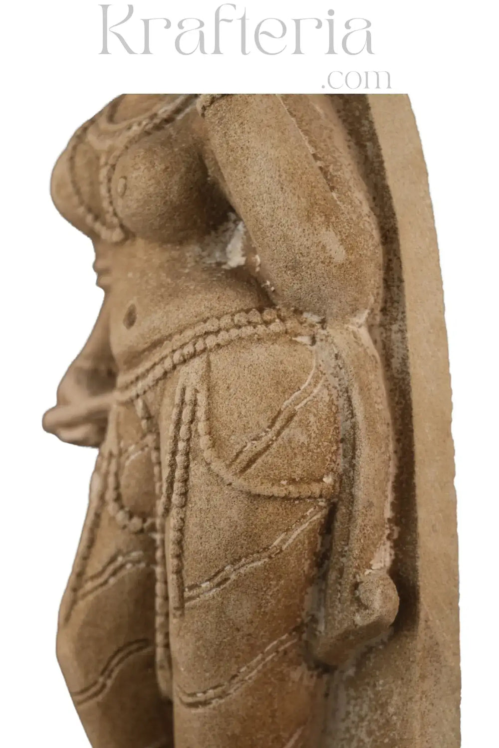 Adornment of the Divine - The Silent Elegance of an Apsara   Sand Stone