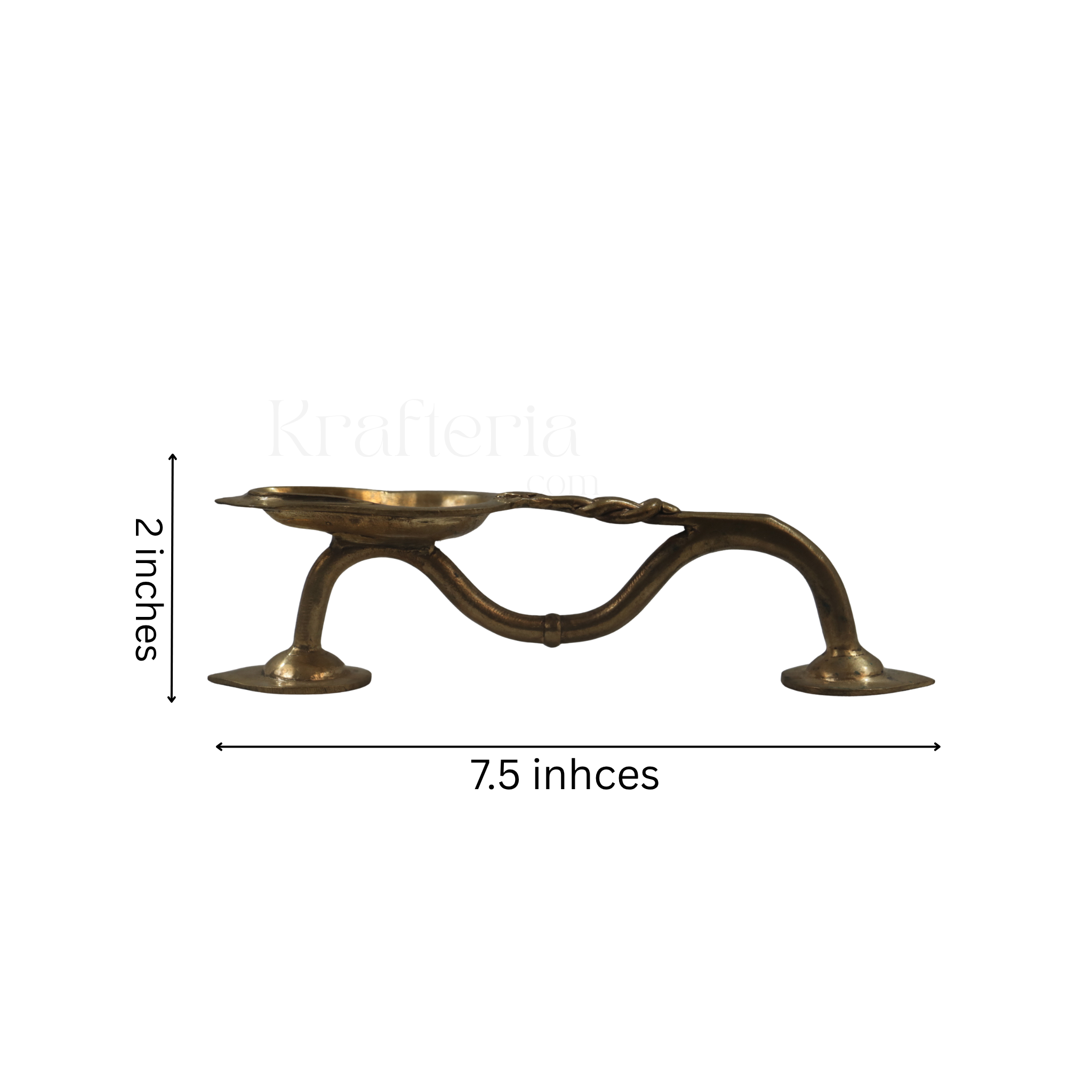 Handcrafted Bronze Harati Stand – Perfect for Pooja