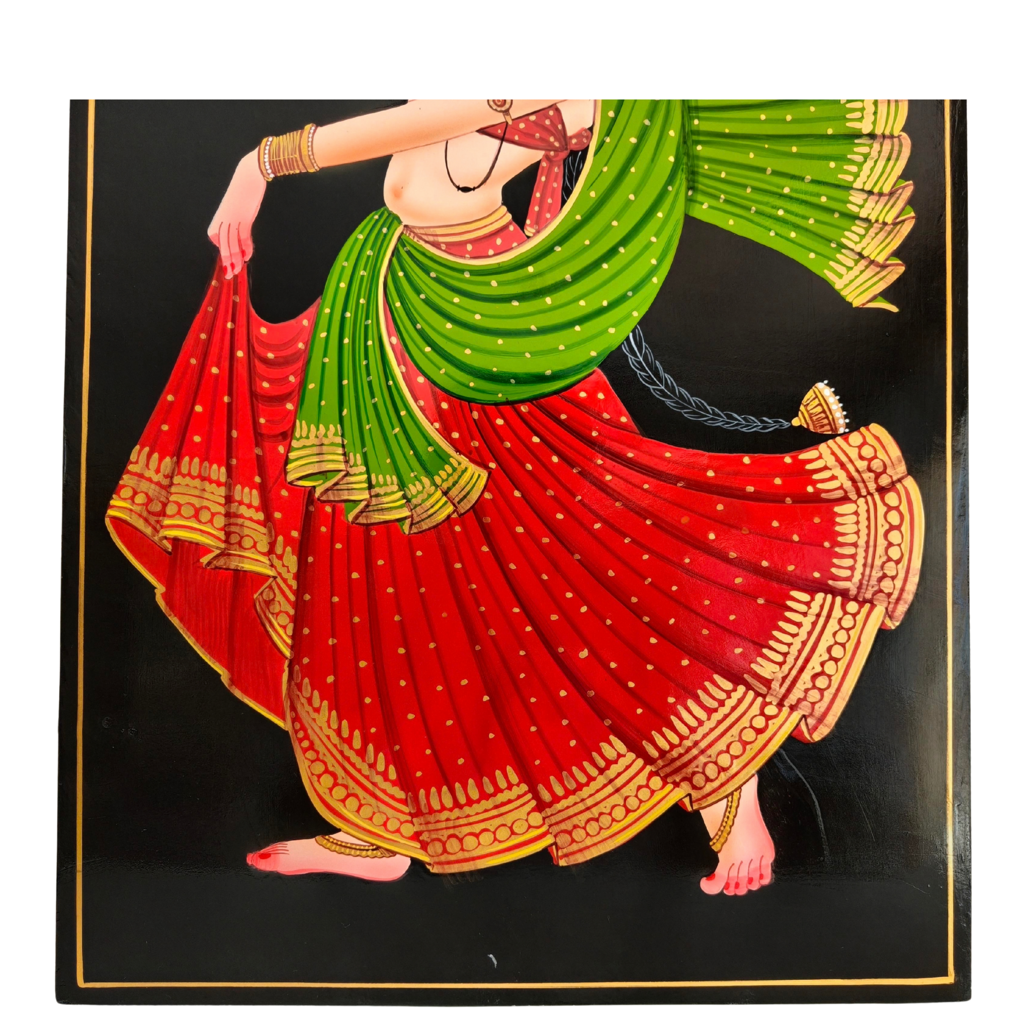 Elegant classical dance figure Nirmal painting
