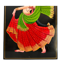 Elegant classical dance figure Nirmal painting