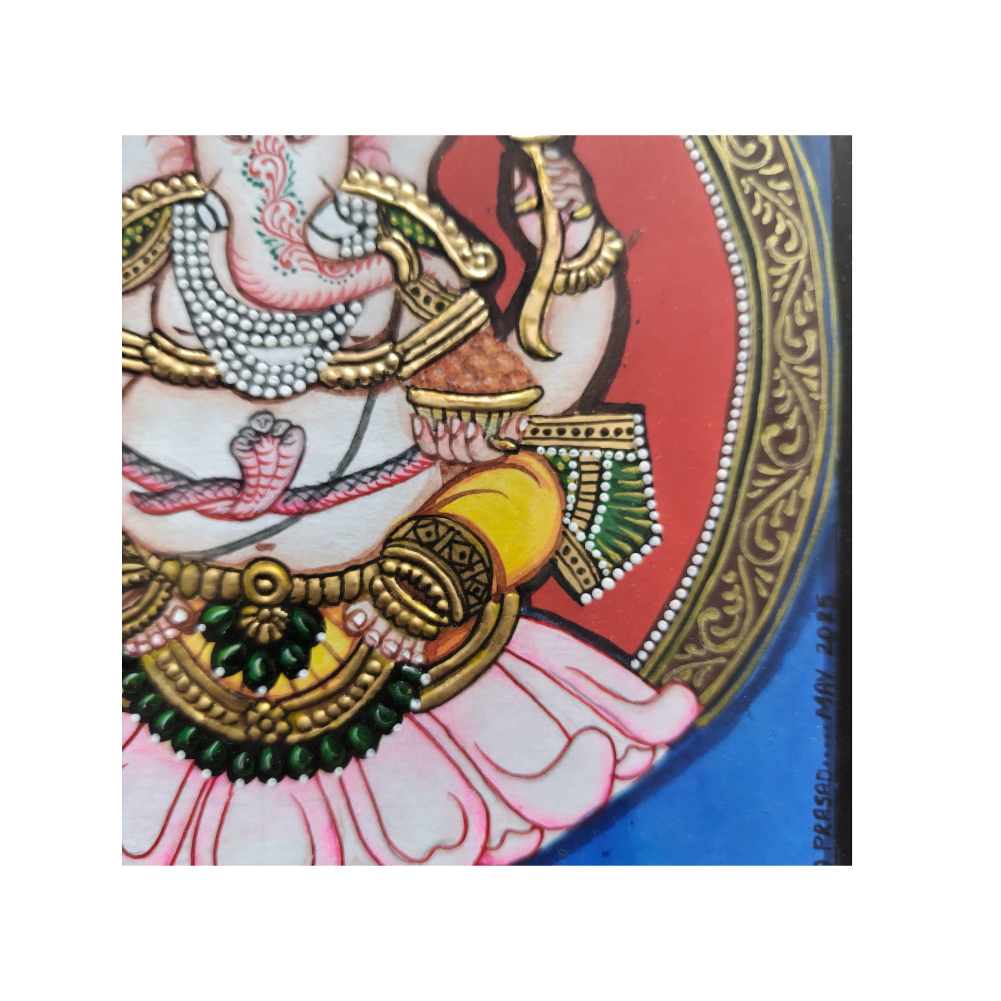 Mysore Ganesh Painting | 22KT Gold Leaf