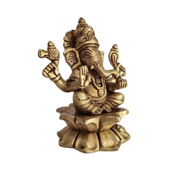 Brass Ganesha Sculpture: Symbol of Prosperity, Intellect, and Protection   Brass Ware