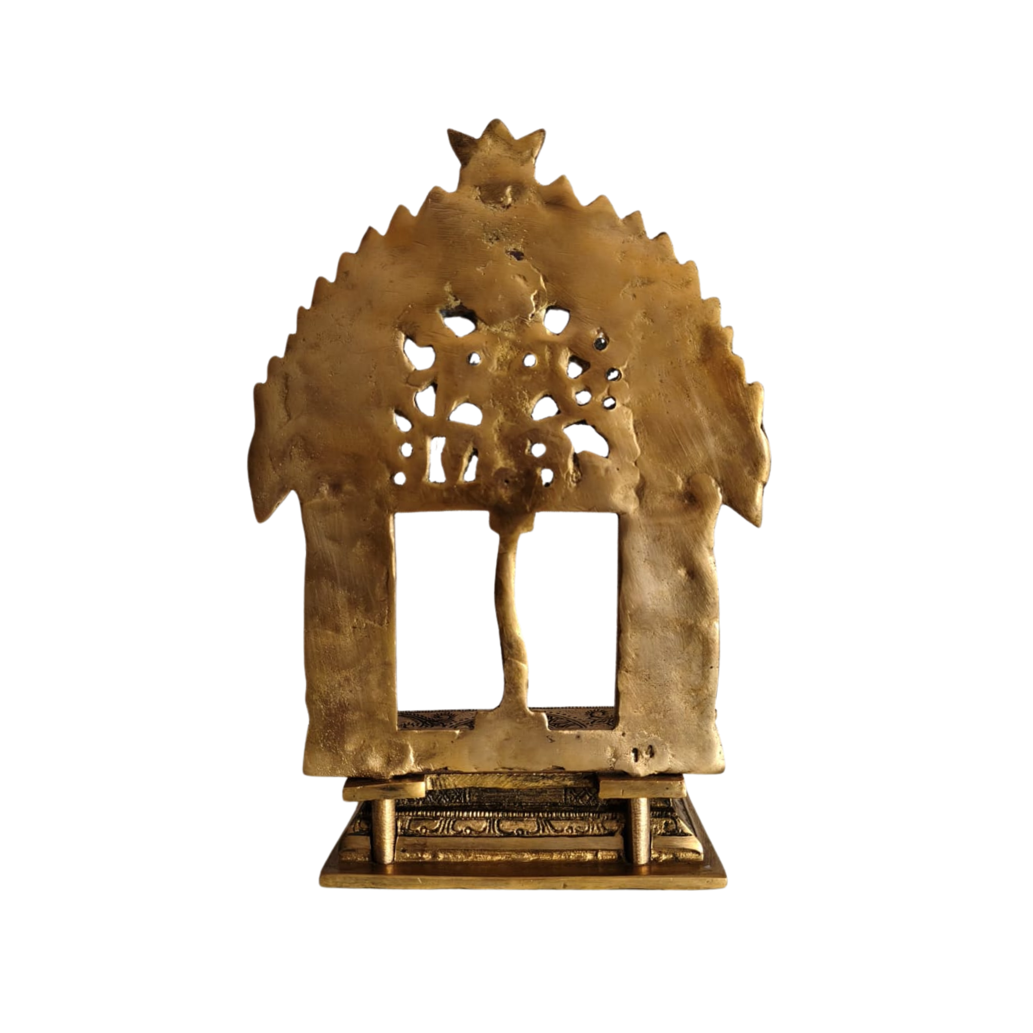 Intricately Carved Brass Prabhavali (Deity Arch)
