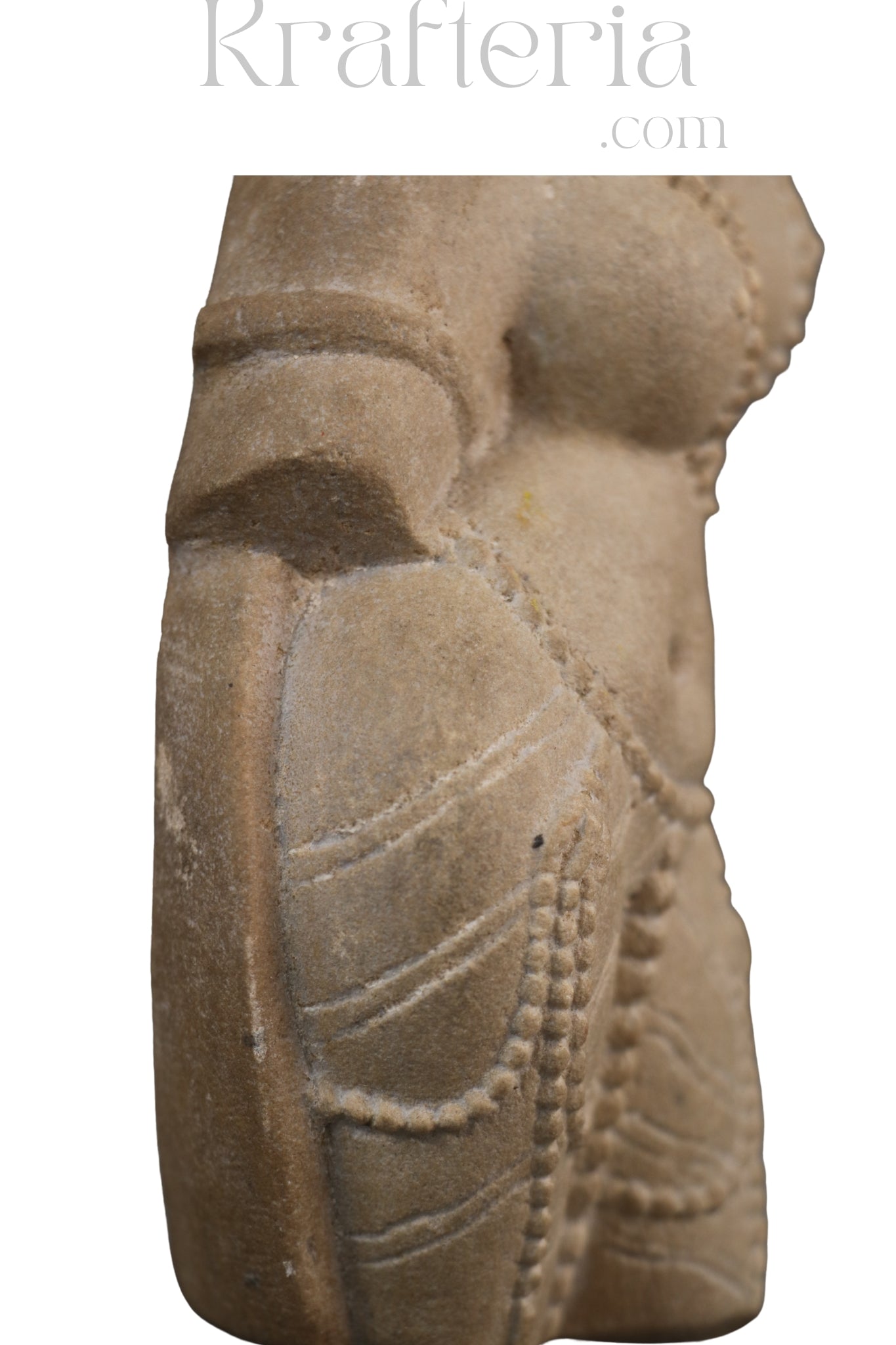 Celestial Beauty - A Carved Sandstone Wall Plaque