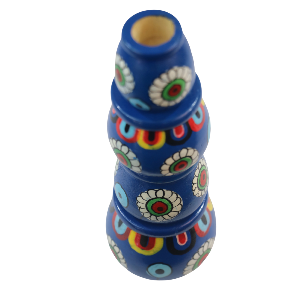 Eco-friendly Channapatna wooden craft pot set handmade