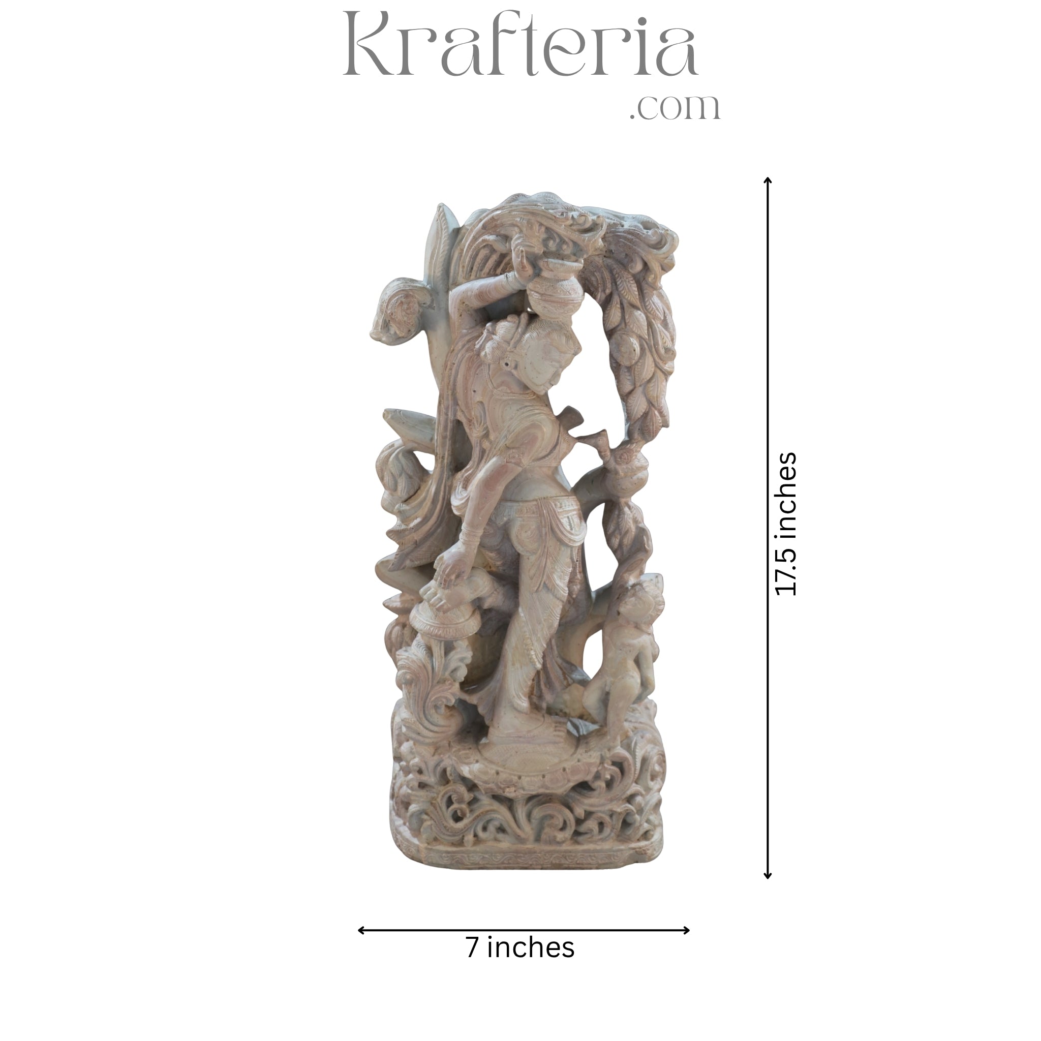 Ellora Lady Sculpture – Inspired by Ancient Indian Art